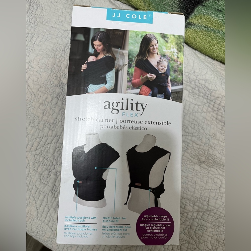 JJ Cole Agility Flex Stretch Carrier in Black